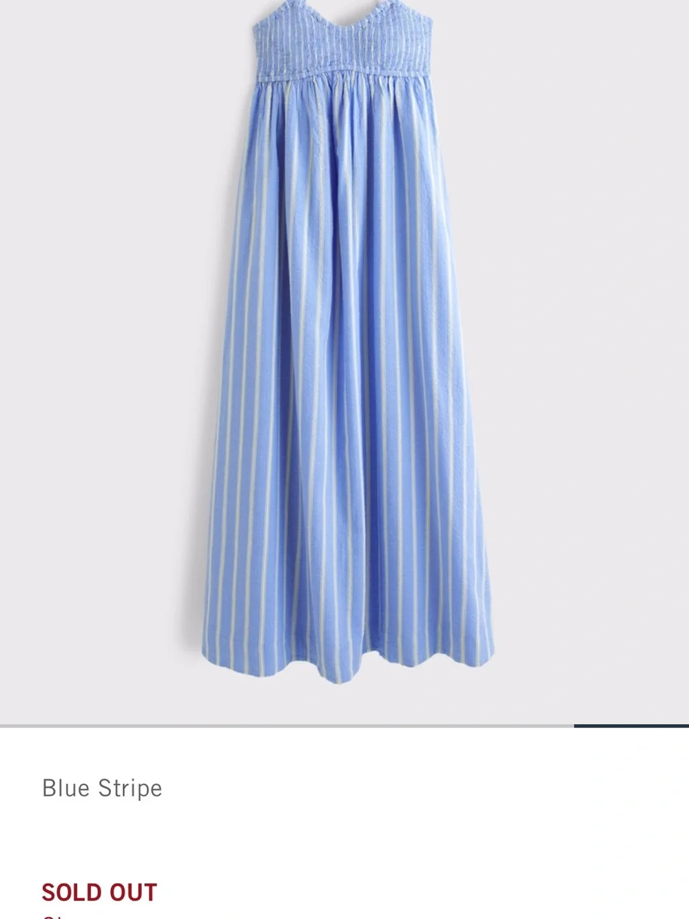 Blue & White Striped Abercrombie dress
